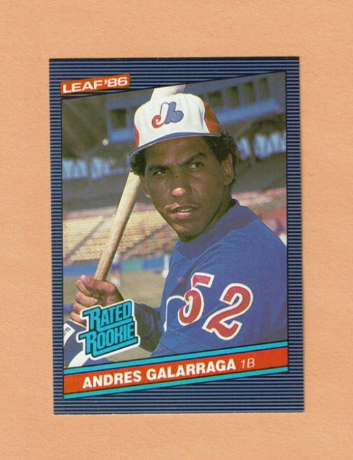 1986 Leaf 27 Andres Galarraga Montreal Expos Rookie Card NM-MT or Better