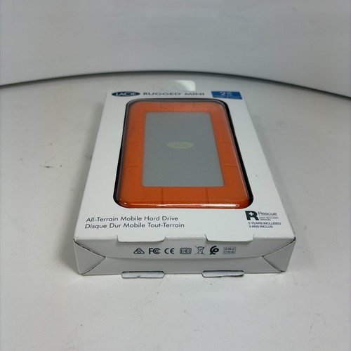 LaCie LAC9000298 Rugged Mini 2TB External Hard Drive - Orange - Picture 7 of 7