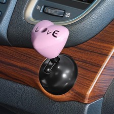 Heart-Shaped Car Push Start Button Cover, Metal Engine Start Stop Color: Pink