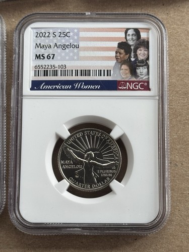 2022-S Complete 5 Quarter Set MS67 NGC - Picture 2 of 7