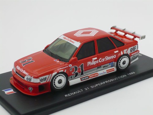 Spark SF016 1/43 RENAULT 21 SUPERPRODUCTION 1989 Red Model From Japan LIMITED - Picture 3 of 6