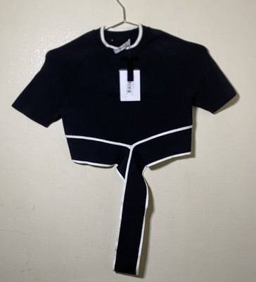 T by Alexander Wang Size Small Petite Crisscross Crop Top Women s