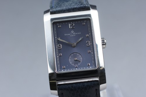 [Exc+5] BAUME & MERCIER Hampton MV045063 Quartz Small Second 24mm Watch JAPAN - Picture 1 of 10