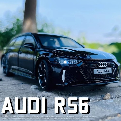 1:32 Diecast Modell für Audi RS6 Avant Fahrzeug Auto Spielzeug Sound & Licht Spielzeug Geschenk NEU - Bild 2 von 6