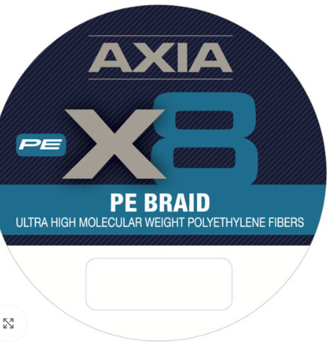 Axia X8 PE Braid | 4.0 PE | 0.34mm | 50lb | 22.7kg | 150m | Green