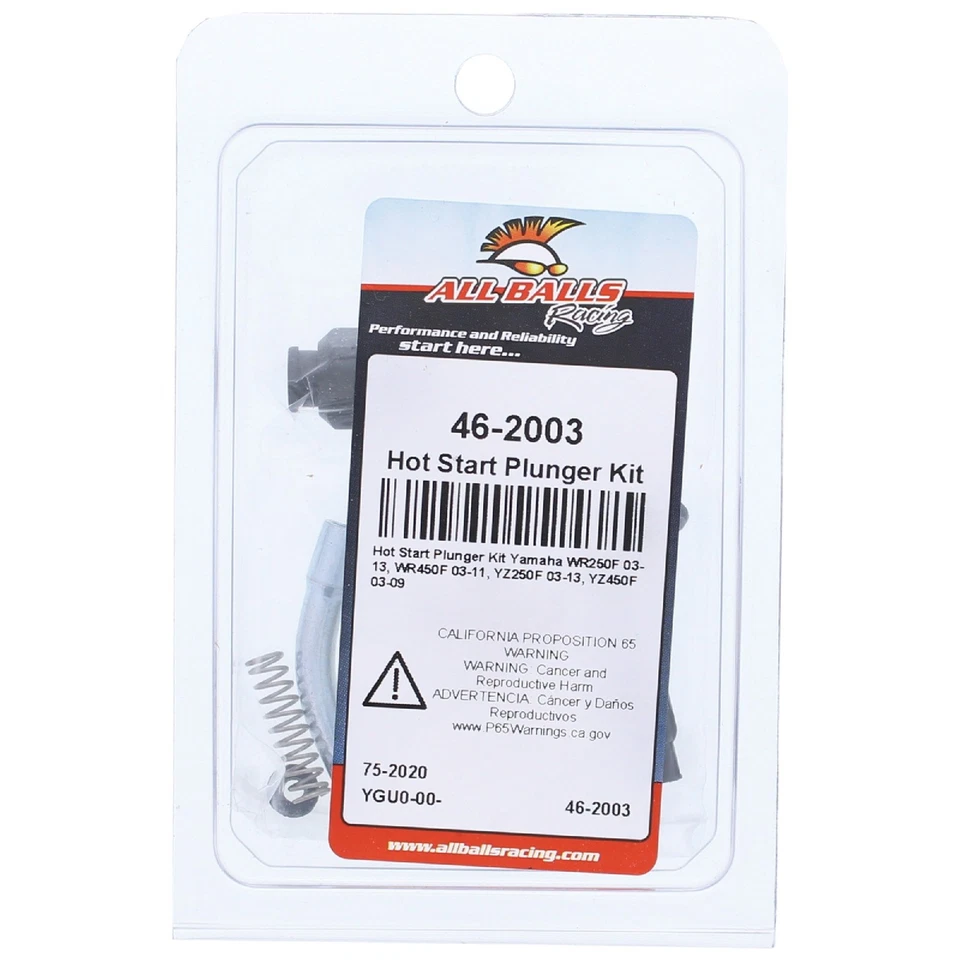 All Balls Hot Start Plunger Kit (46-2003) for Yamaha WR450F 03-11, YZ250F 03-13 - Image 4 of 4