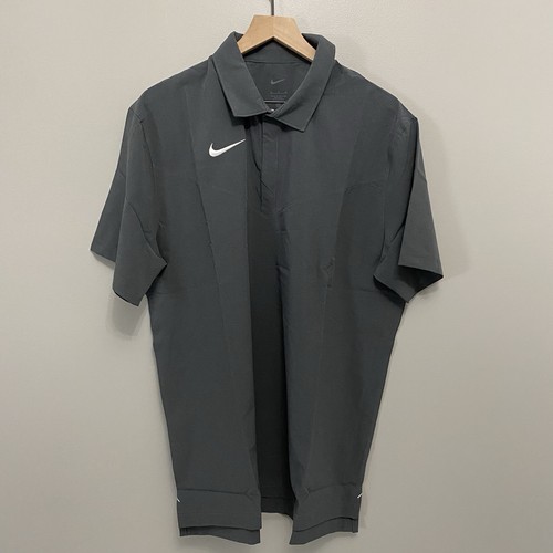 Nike Coaches Dri Fit Snap Gray Mens XL Short Sleeve Coach Polo Shirt New - Picture 9 of 11
