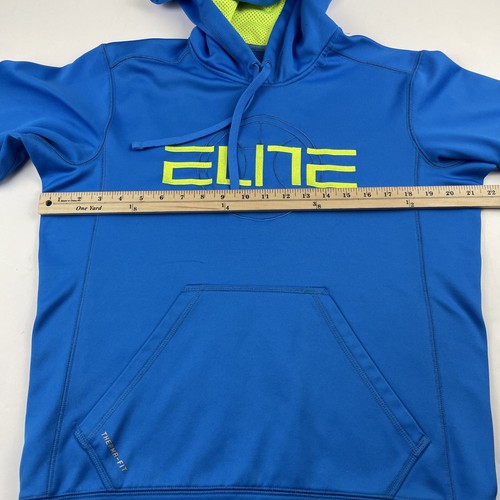 Nike Elite Therma-Fit Hoodie Sweatshirt Herren S Basketball Pullover Active Blau - Bild 4 von 11