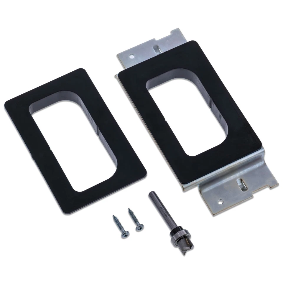 Kit de instalación de bisagra de puerta plantilla, plantilla de mortaja para bisagras de 3" y 3,5" Foto 2 de 4