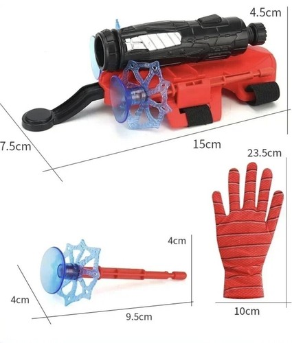 Kinder Spiderman Web Shooter Spielzeug Cosplay Launcher Spinne Seide Handschuh H - Bild 8 von 9
