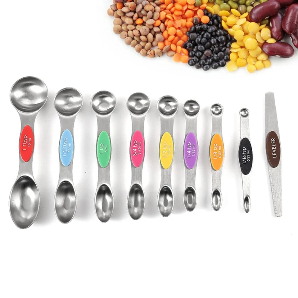 19 Pieces Measuring Cups and Spoons set, Includes 10 Stackable Measuring Cup ... - Image 4 of 4