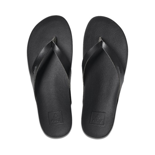 REEF Women's Cushion Court Flip Flop Regular Sandal - Black, Size Options - Picture 3 of 9