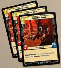 Star Wars Unlimited Deceptive Shade x3 Play Set SWU LOF