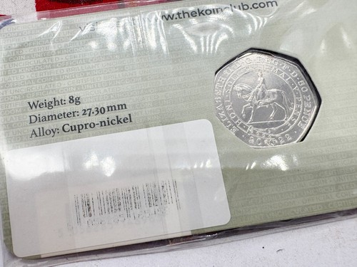 VINTAGE 2022 QUEEN ELIZABETH II PLATINUM JUBILEE 50P COIN IN SEALED PACK - Bild 6 von 7