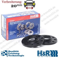 TRAK+ Spurverbreiterung schwarz DR 20mm/Achse u.a.: BMW 7er E32, Bj. 1985-1994
