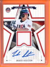 Marek Houston Signature Materials 2025 Stars and Stripes USA Baseball #SSM-MH