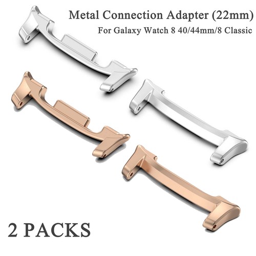2/1 Pack Rugged Metal Connection Adapter For Samsung Watch 8 40/44mm/8 Classic - Photo 1 sur 16