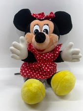 disney world plush minnie mouse 15" red dress