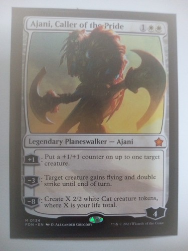 Ajani Caller Of The Pride NM Foundations Rare Magic The Gathering Card - Picture 1 of 1