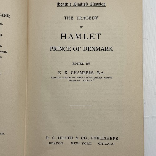 Vtg Hamlet & Macbeth Arden Shakespeare DC Heath Early 1900’s Green Cloth Set - Picture 12 of 24