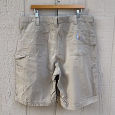 Carhartt Canvas Utility Work Shorts Mens 40 Original Fit Dark Khaki B147 DKH