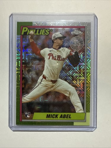 2025 Topps Update Silver Pack Mick Abel #U90C-13 Mojo Refractor Phillies RC - Picture 2 of 4