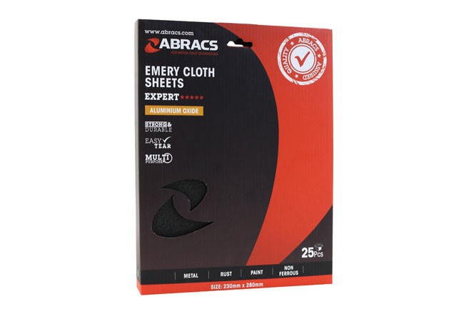 Connect Abracs Emery Sheets P150 25pc 32153