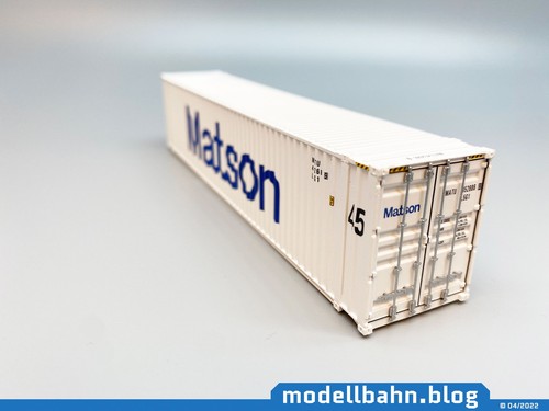 Weißer 45ft Container "Matson" in 1:87 (H0) - Bild 2 von 5