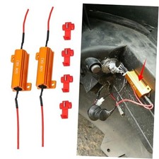 2Pcs 50W 6ohm Load Resistors, Fix LED Bulb Fast Hyper Flash, LED Turn Red