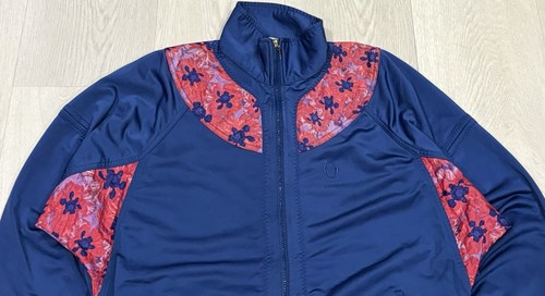 Vintage 90s Sergio Tacchini Men Medium Retro Track Top Jacket Blue Made in Italy - Picture 3 of 5