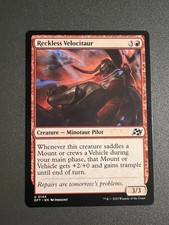 Reckless Velocitaur #144 MTG Aetherdrift NM X1