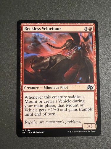 Reckless Velocitaur #144 MTG Aetherdrift NM X1 - Picture 1 of 2