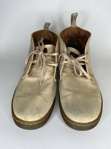 Dr. Martens Mayport Sand Overdyed Twill Military Canvas Stiefel Größe 9 Schnürung - Bild 12 von 18