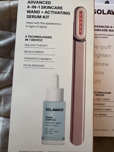 Varita para el cuidado de la piel Solawave ¡con complejo Renovar! - NUEVO EN CAJA Redlight Therapy Blue Tansy - Imagen 2 de 6