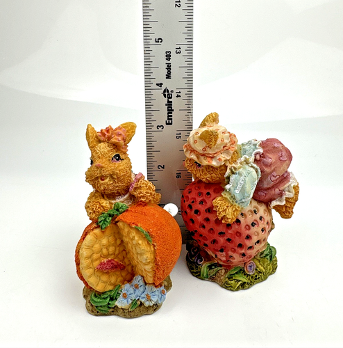 Colección De Colección De 5 Adorables Figuras De Conejo De Pascua De Resina ~ ENVÍO GRATUITO - Imagen 15 de 15