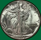 1942 Walking Liberty Half Dollar Brilliant Uncirculated BU Coin #40383