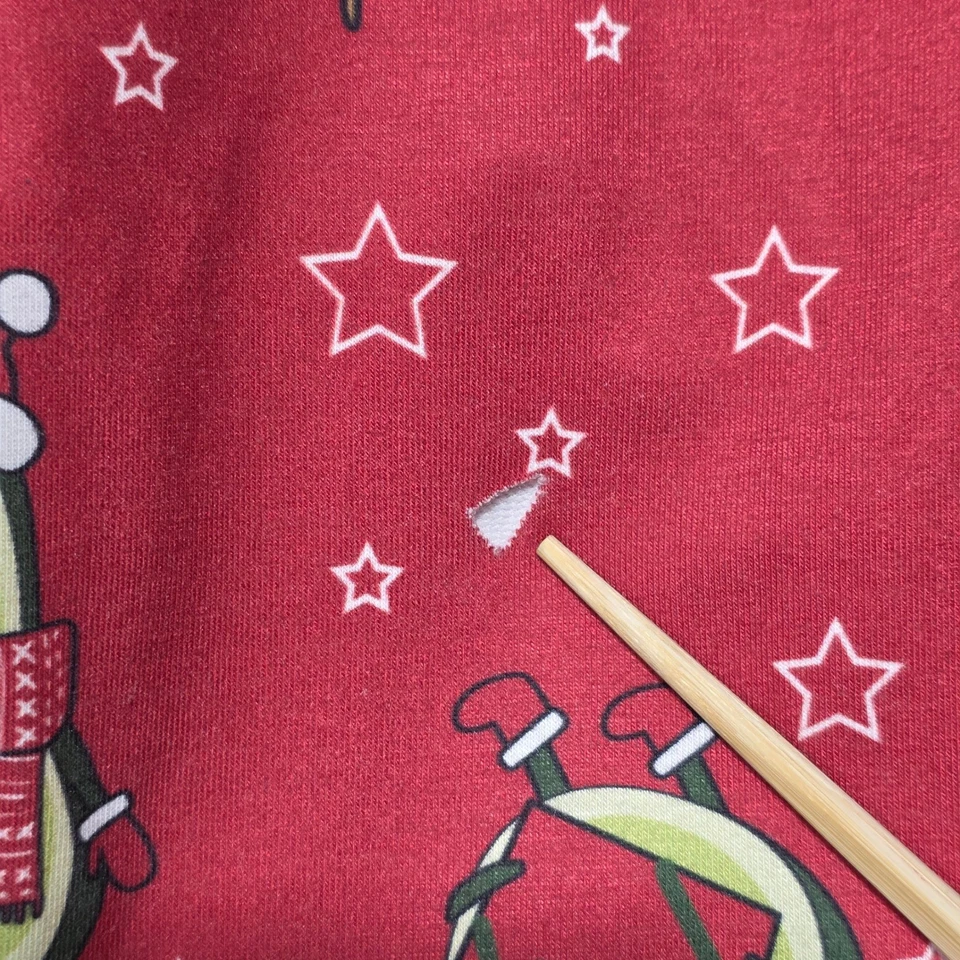 Funziez Navidad Aguacate Pijama Una Pieza Mono Con Capucha Rojo Mediano LEER Foto 4 de 4