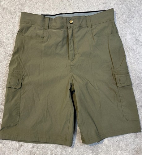 Orvis Shorts Mens 34 Green Cargo Tech Hiking Outdoors Performance Stretch - Picture 4 of 8
