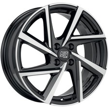 ALUFELGE MSW MSW 80-4 FUR FIAT PANDA 6.5X16 4X100 GLOSS BLACK FULL POLISHED BK6