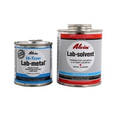 Alvin 14oz Hi Temp Lab Metal Repair & Patching Compound & Alvin 16oz Lab Solvent
