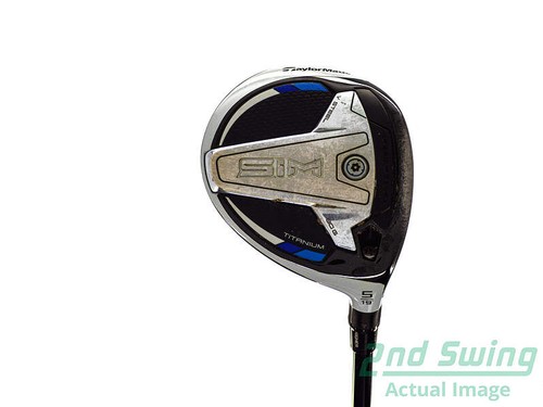 TaylorMade SIM Ti Fairway Wood 5 Wood 5W 19° Graphite Stiff Right 42.25in
