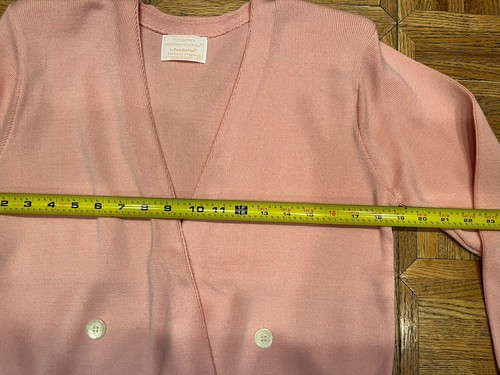 Pendleton Vintage Country Sophisticates Sweater Womens S Double Breasted Pink - Picture 9 of 10