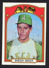 1972 Topps DIEGO SEGUI Oakland Athletics HIGH NUMBER #735 EX+ Condition