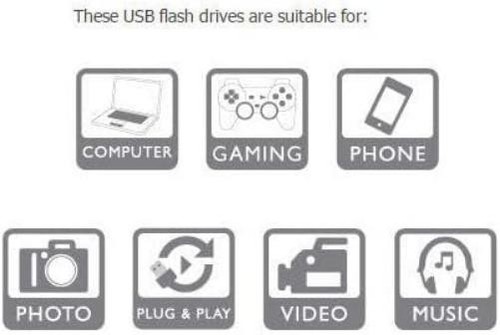 Q-Connect USB 2.0 Obrotowa pamięć flash 32 GB Srebrny/Czarny Dysk 32 GB - Zdjęcie 5 z 7