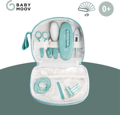 A032002 Set per L'Igiene E Cura Del Bambino, 9 Accessories, Blu (Aqua) - Foto 2 di 12