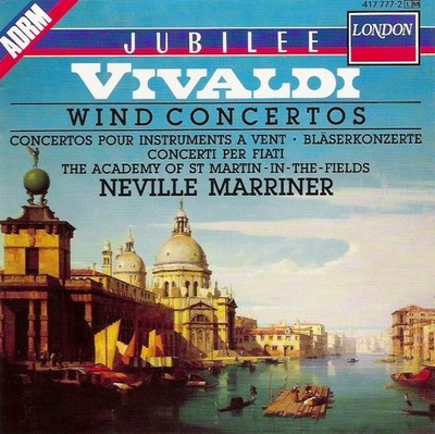 VIVALDI WIND CONCERTOS CD. 1989. LONDON.
