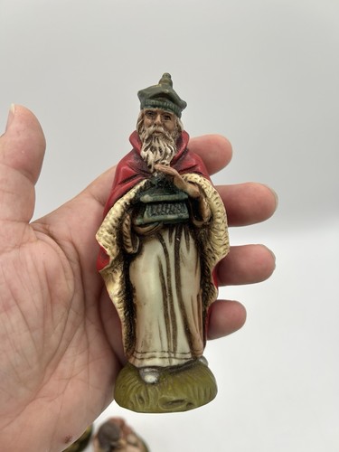 Juego de 4 figuras de repuesto de belén de goma/plástico Alemania de colección - Imagen 17 de 17
