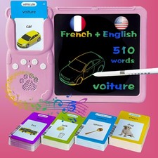 Drawing Writing Tablet for Toddlers - Bilingual Talking English French Flash ...