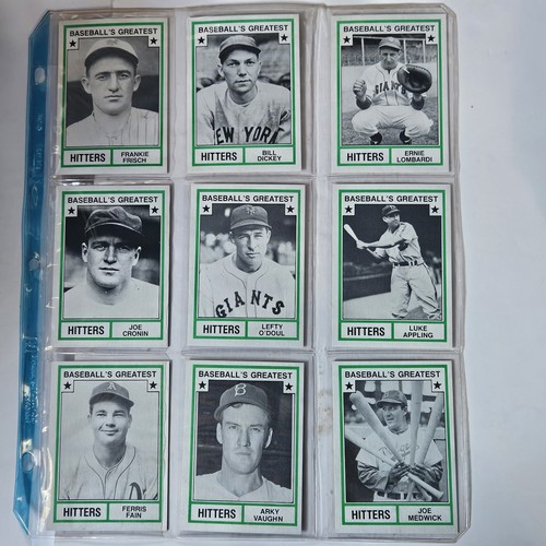 1982 TCMA Baseball's Greatest Hitters Complete Set of 45 Stan Musial Lou Brock - Picture 9 of 12