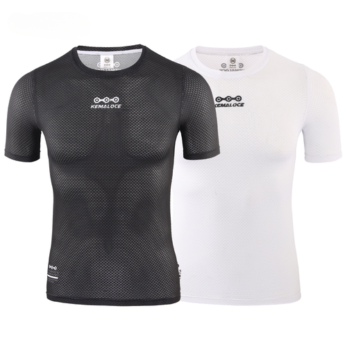 Cycling Base Layer Short Sleeve Cool Mesh Breathable Undershirt Bike Base Layer - Picture 2 of 24